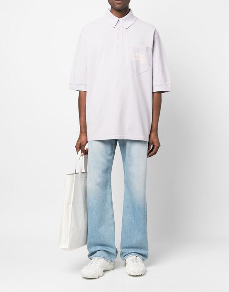 ACNE STUDIOS Oversized Bubble Logo Polo Shirt