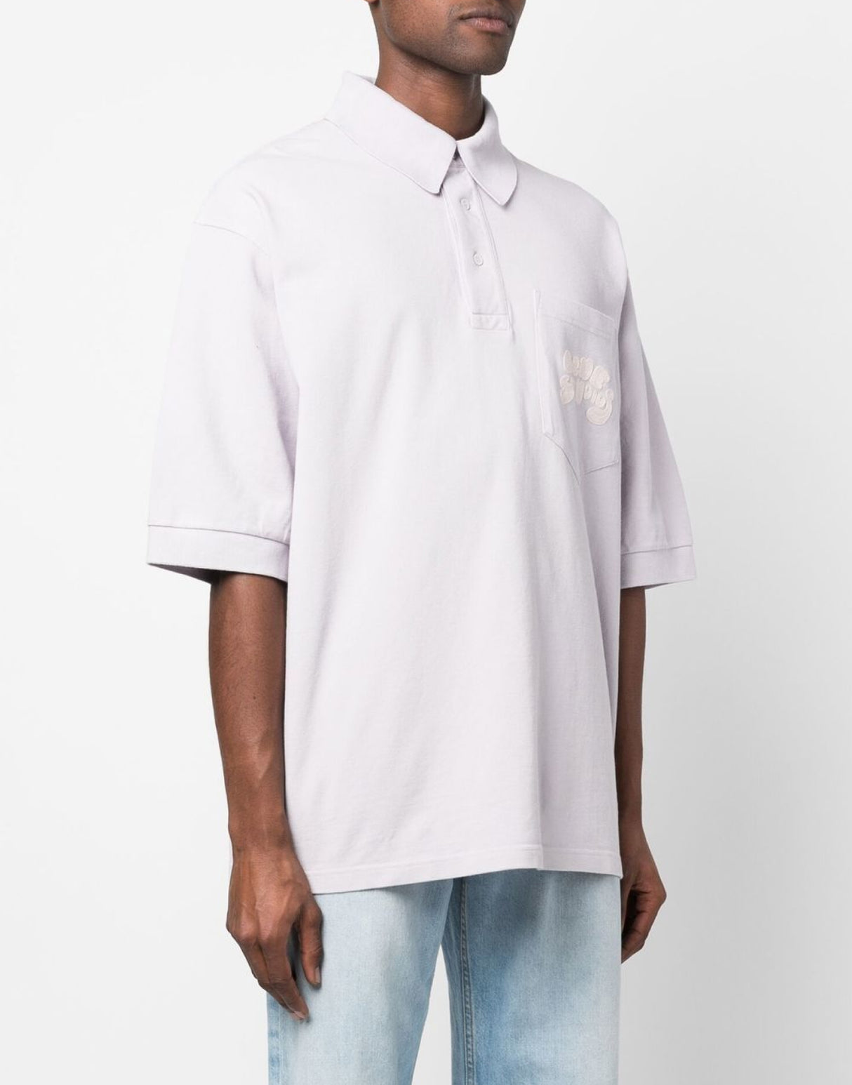 ACNE STUDIOS Oversized Bubble Logo Polo Shirt