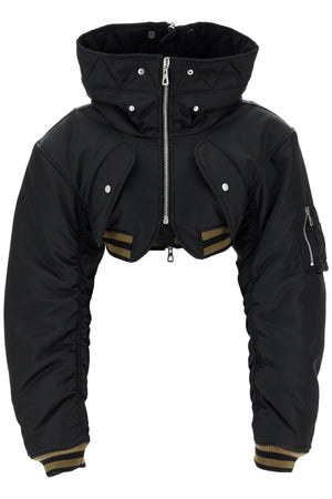 JEAN PAUL GAULTIER Padded Mini Bomber Jacket with Hood