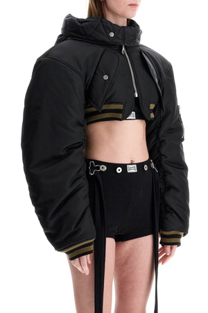 JEAN PAUL GAULTIER Padded Mini Bomber Jacket with Hood