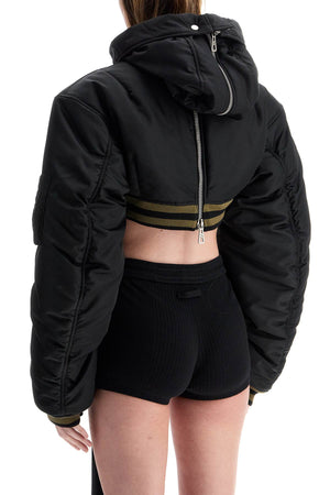 JEAN PAUL GAULTIER Padded Mini Bomber Jacket with Hood