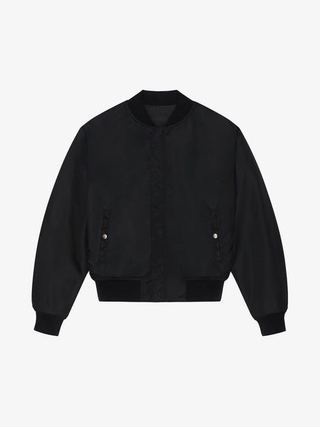 GIVENCHY Reversible Bomber Denim for Men - Blackkaki