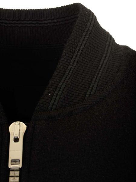 GIVENCHY Black Knit Varsity Jacket for Men