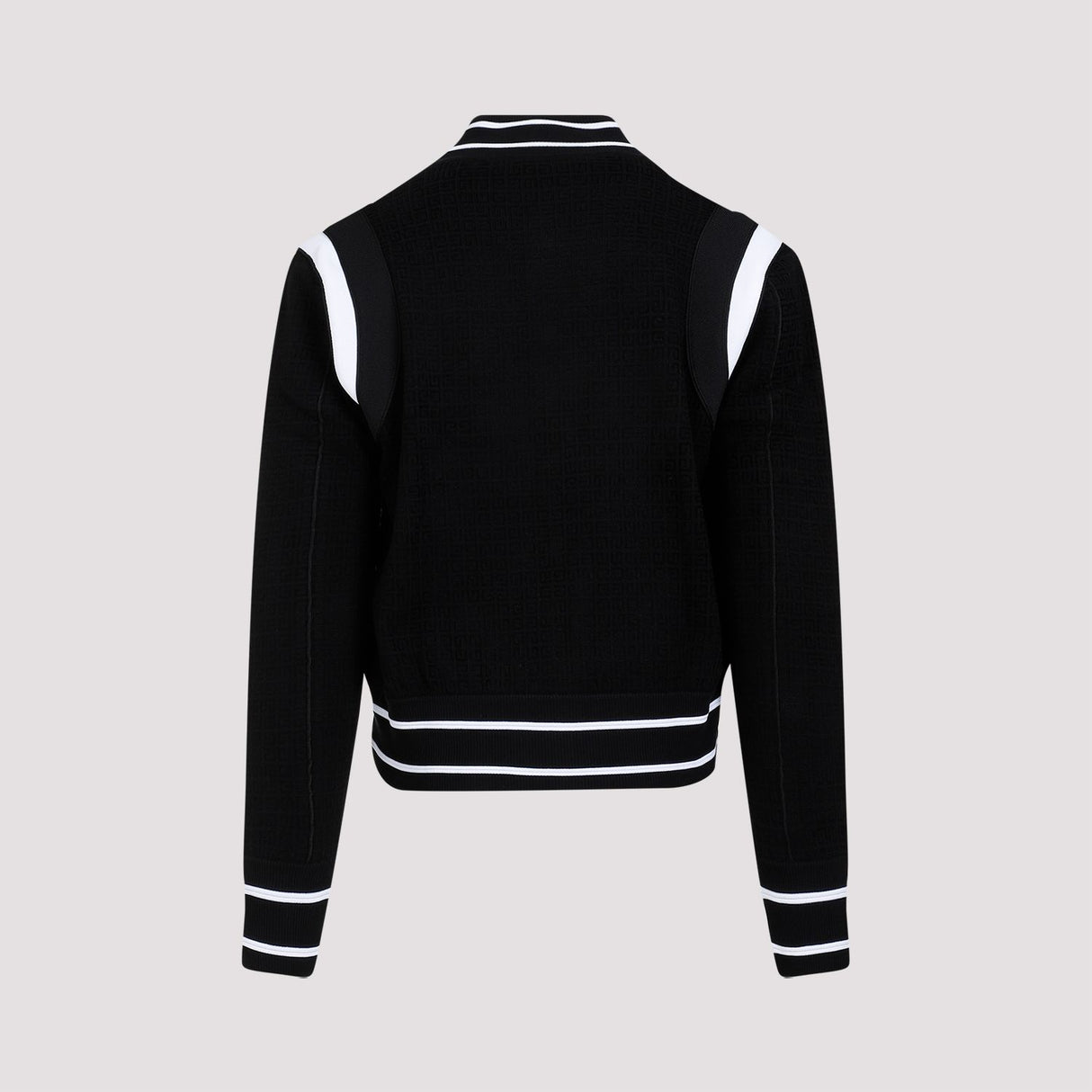 GIVENCHY Black Spring Knit Bomber Jacket for Men