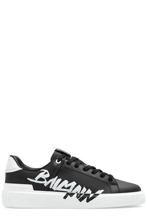 BALMAIN B-COURT LOGO PRINT Sneaker WITH