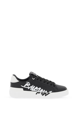 BALMAIN B-COURT LOGO PRINT Sneaker WITH