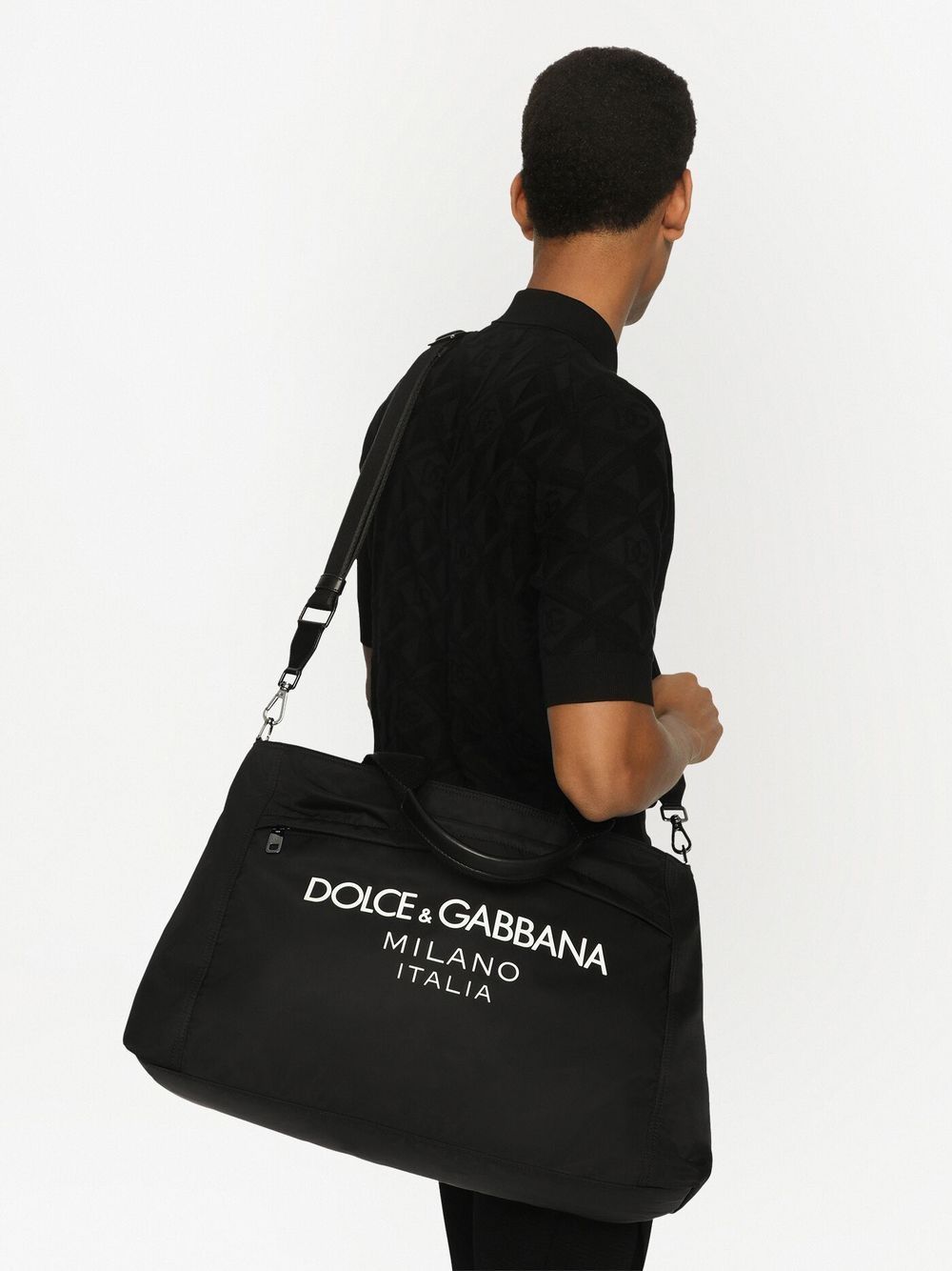 DOLCE & GABBANA Classic Leather Handbag with Rolled Handles