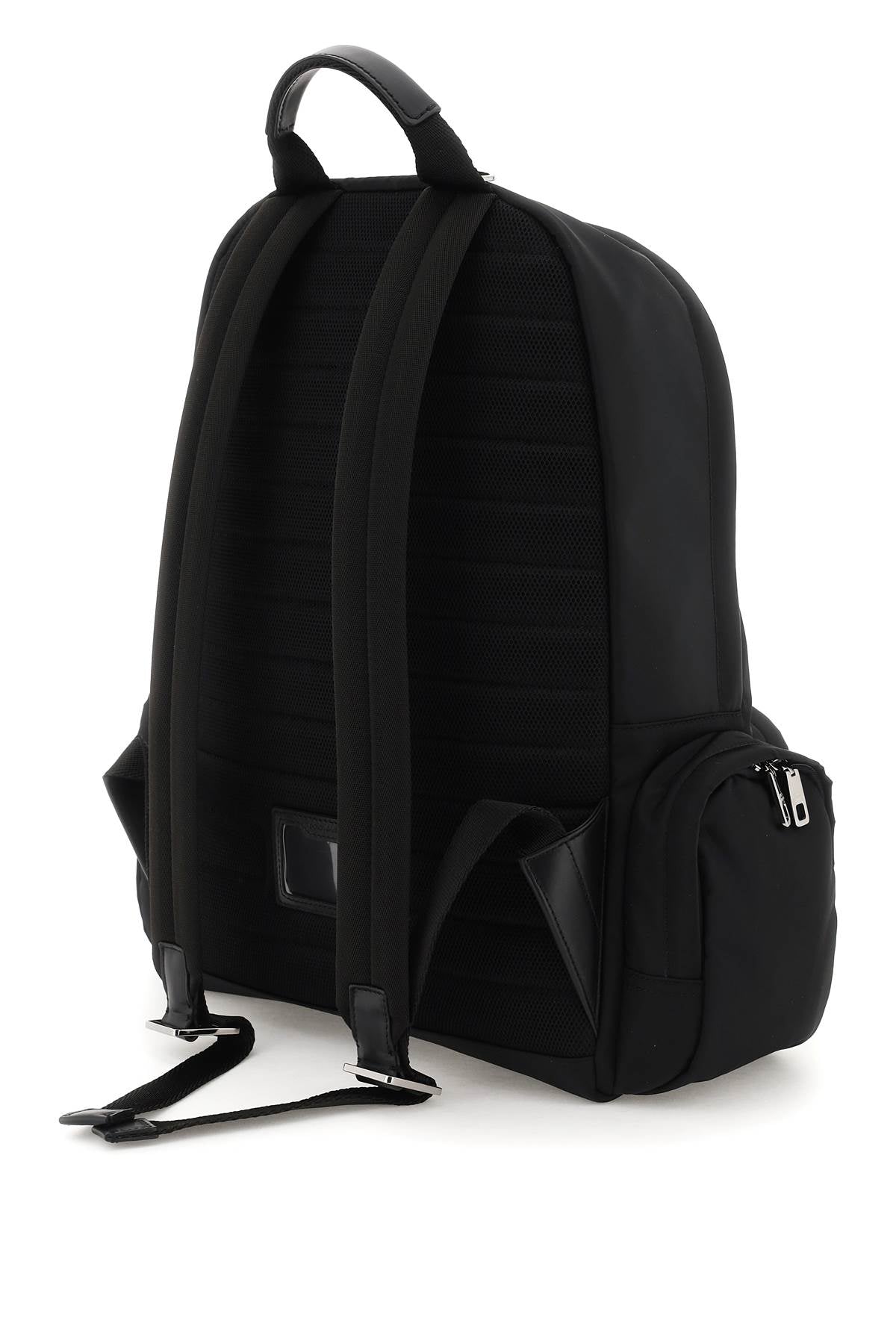 DOLCE & GABBANA Men's Nylon Backpack with Contrasting Logo by Luxury Designer