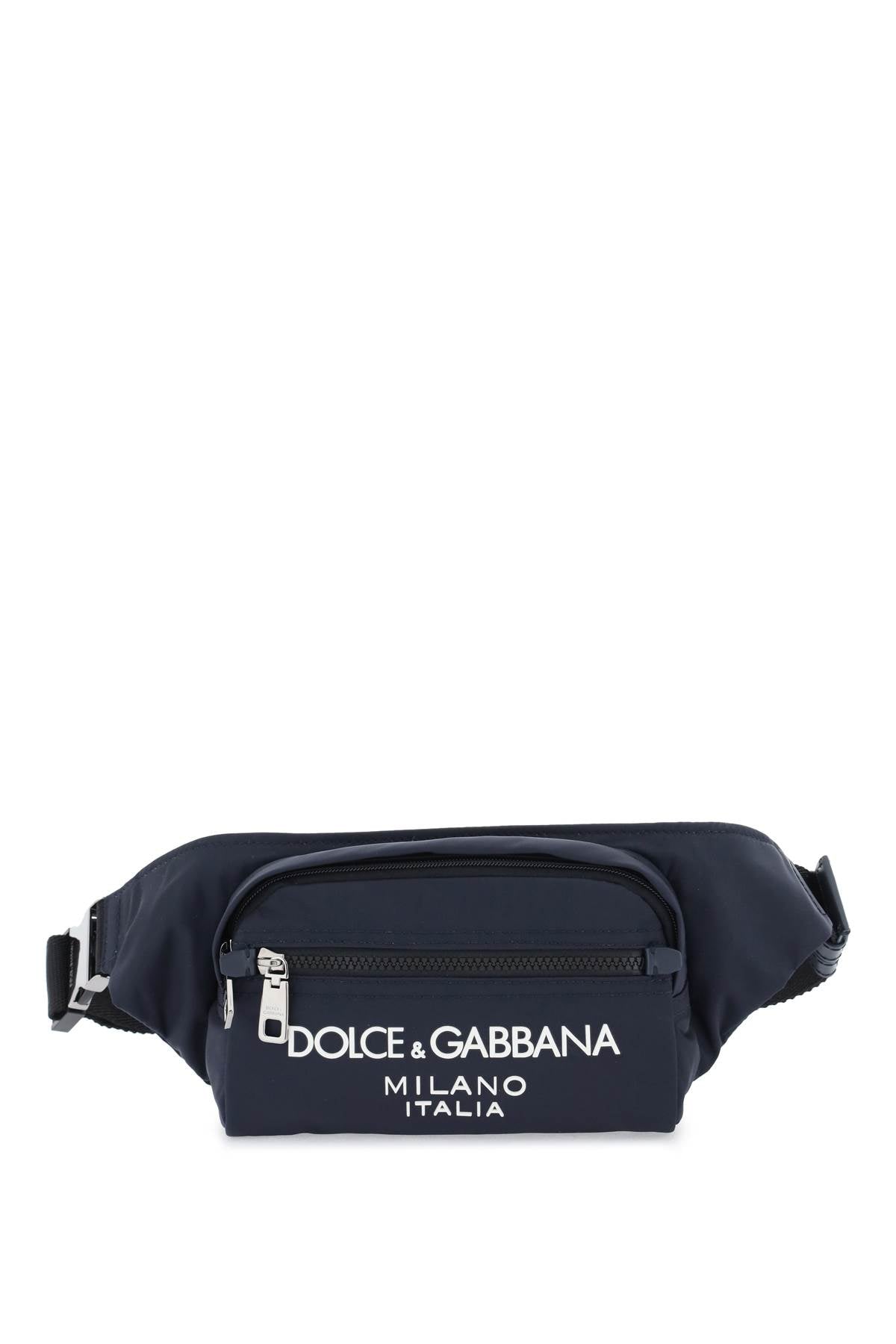 DOLCE & GABBANA Nylon Beltpack Handbag with Logo for Men - Spring/Summer 2024