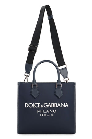 DOLCE & GABBANA Nylon Tote Handbag for Men - Navy, SS24