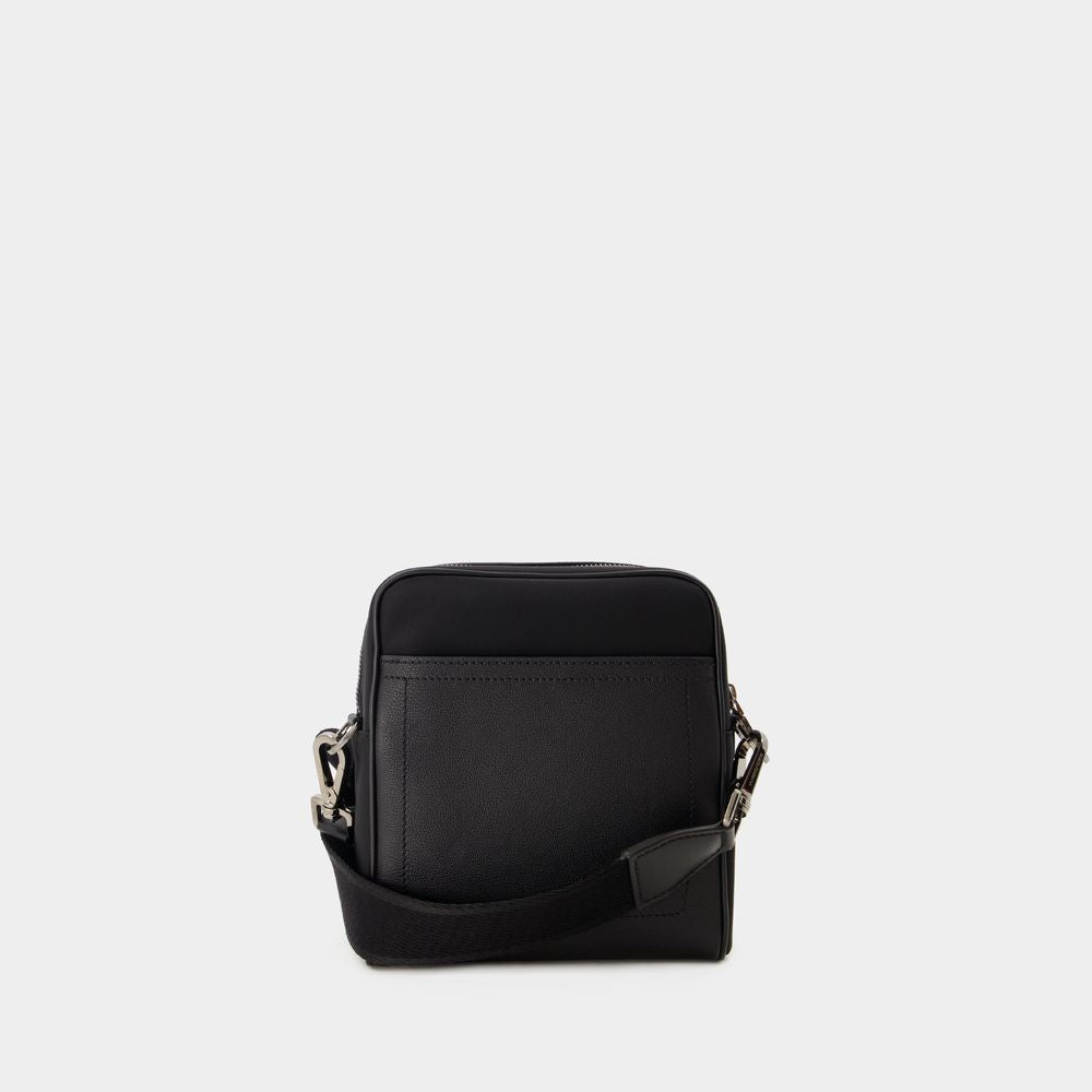 DOLCE & GABBANA Men's Black Crossbody Bag for SS24 Season