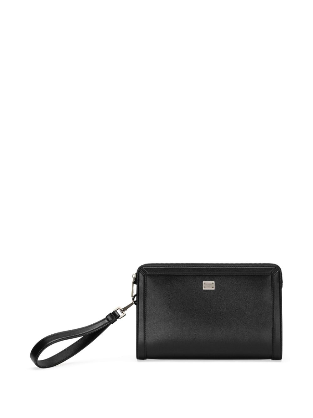 DOLCE & GABBANA Elegant Leather Pouch Handbag - FW24 Edition