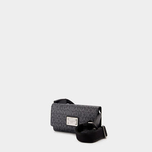 DOLCE & GABBANA Coated Jacquard Mini Crossbody Bag