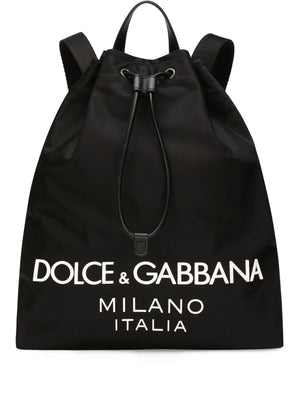 DOLCE & GABBANA Sleek Urban Logo Backpack