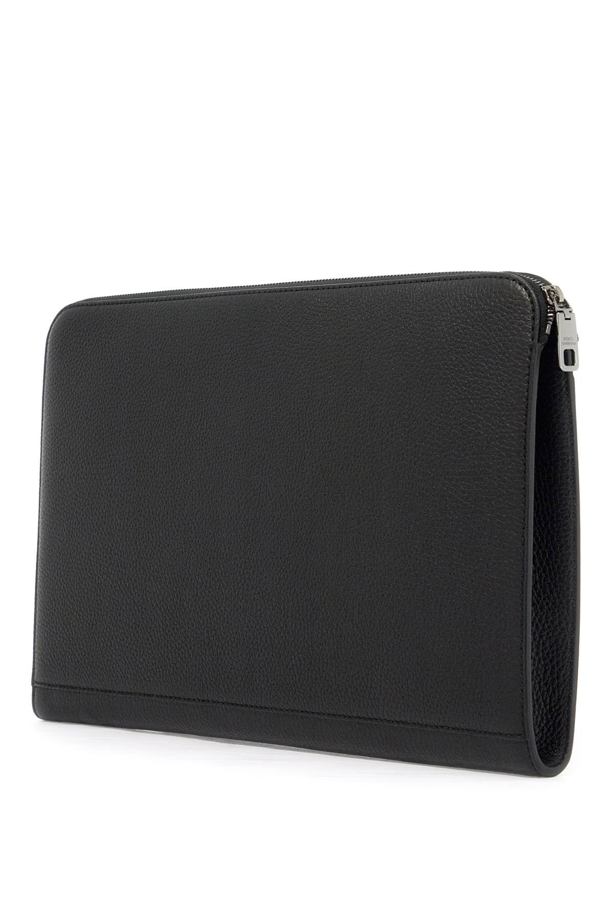 DOLCE & GABBANA Large Textured Leather Executive Pouch