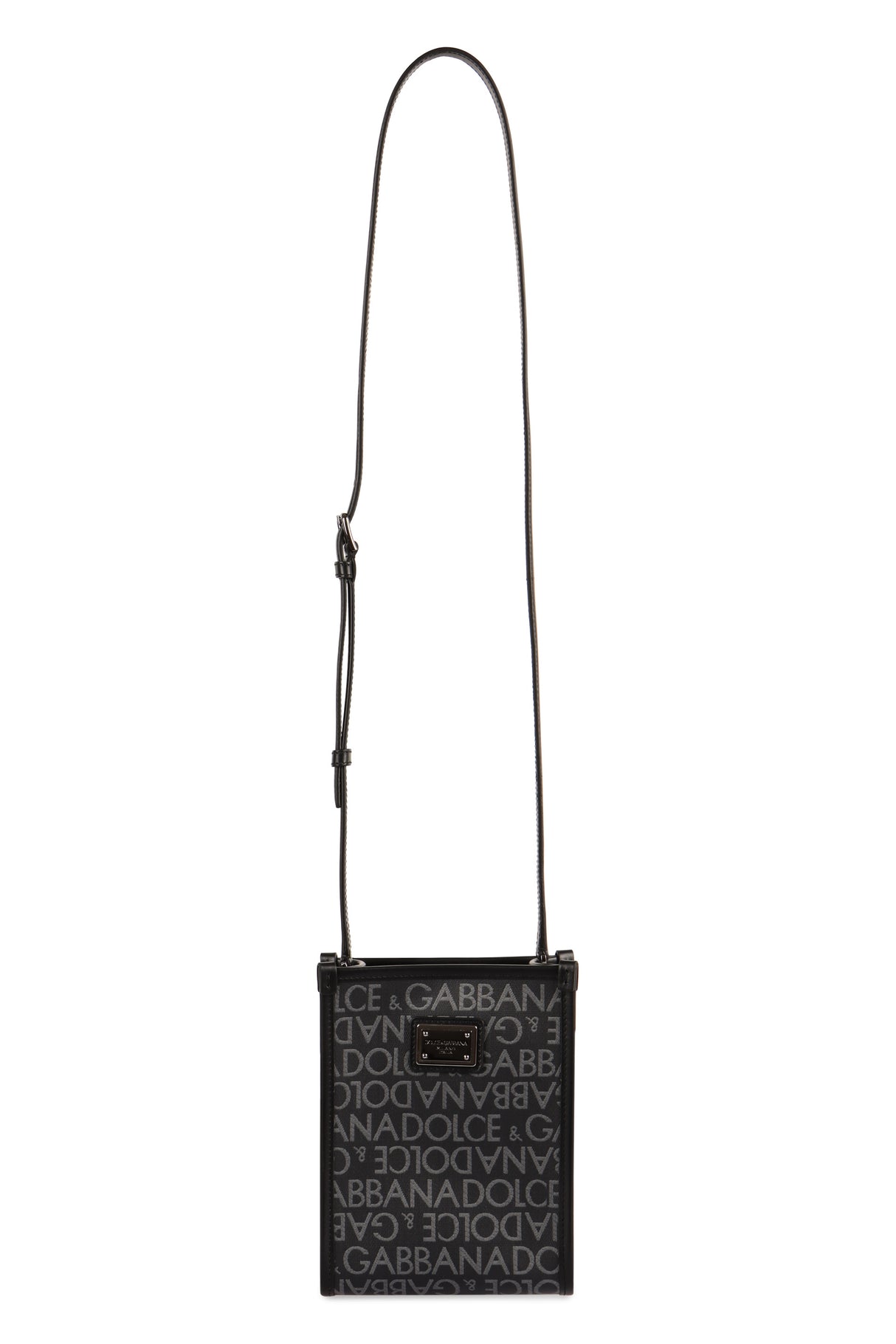 DOLCE & GABBANA Urban Mini Messenger Handbag with Enhanced Logo Design - 15x19.5x5 cm