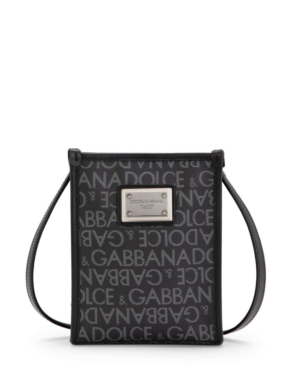 DOLCE & GABBANA Urban Monochrome Tote with Silver Accents