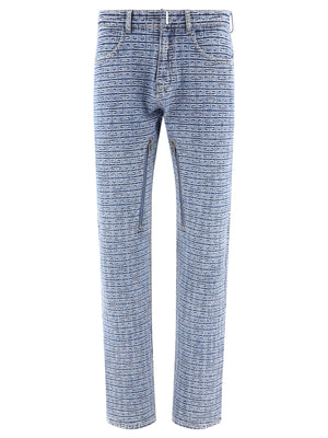 GIVENCHY Men's 24SS Denim Straight Pants - Blue