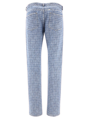 GIVENCHY Men's 24SS Denim Straight Pants - Blue