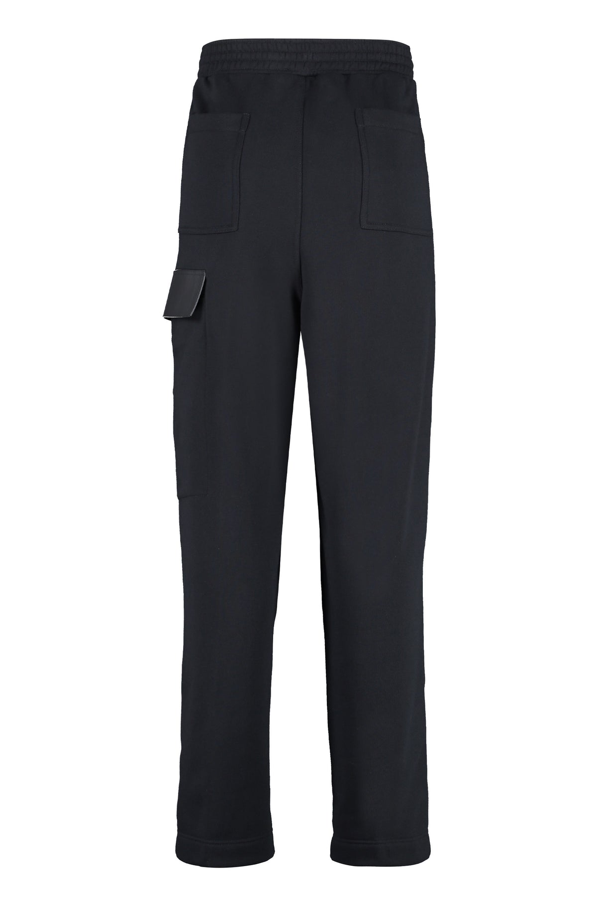 GIVENCHY Men's Cotton Cargo Trousers with Leather Details