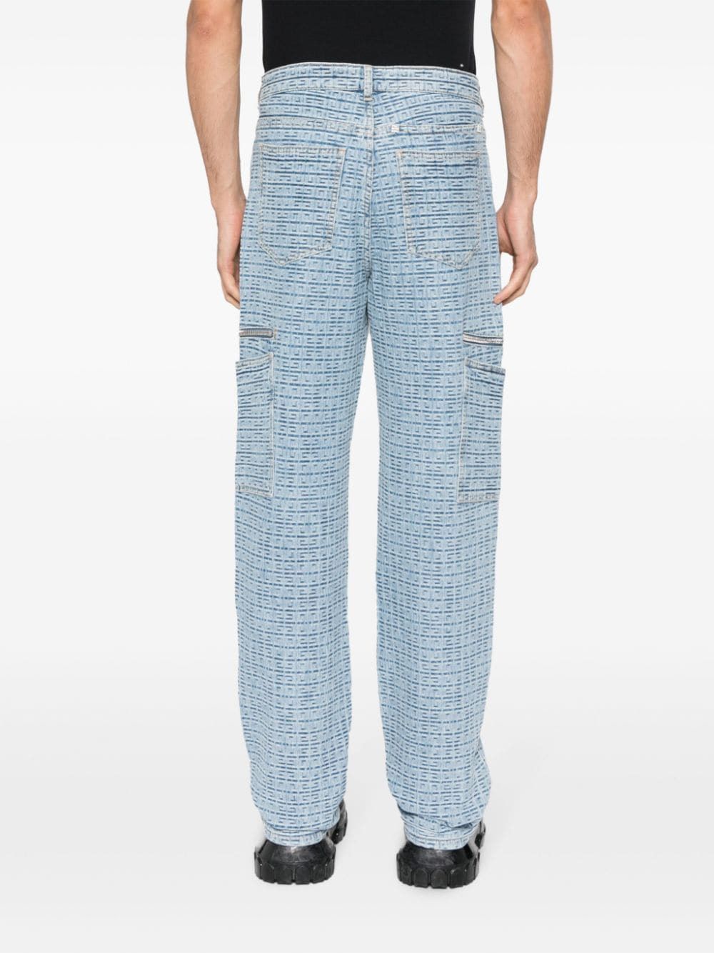 GIVENCHY Blue Cotton Pants for Men - SS24 Collection