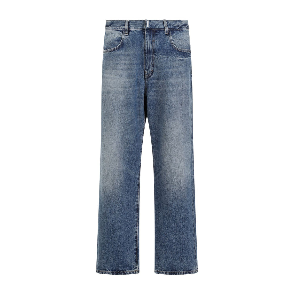 GIVENCHY Straight Leg Contrast Stitch Jeans