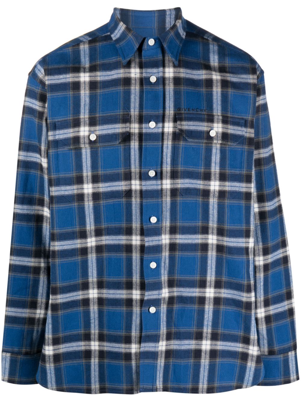 GIVENCHY Lumberjack Check-Print Cotton Shirt for Men (FW23)