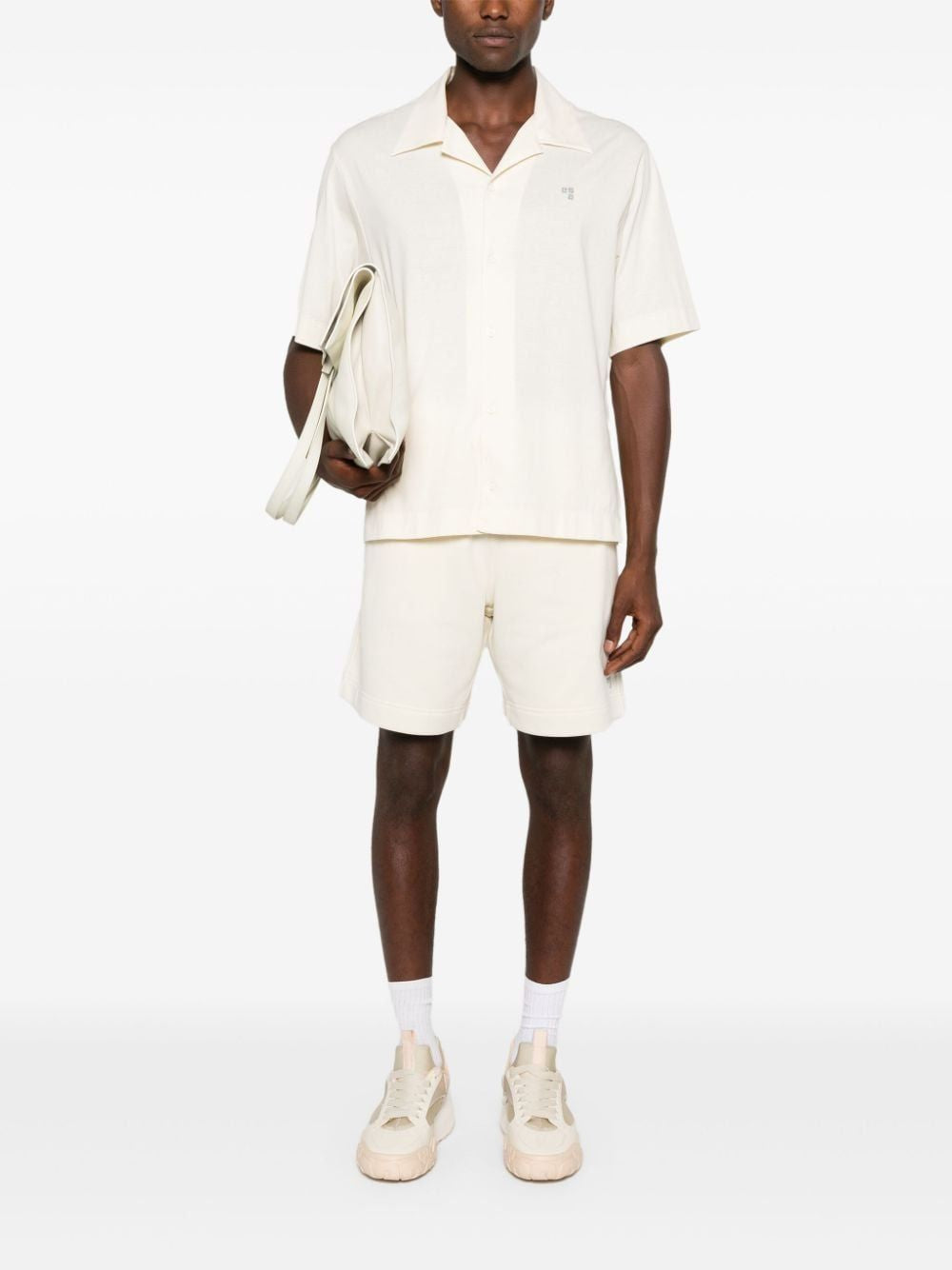 GIVENCHY Essential Ivory Cotton Shirt for Men