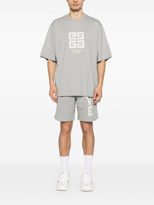 GIVENCHY Men's Gray Cotton Crew-Neck T-Shirt for FW24