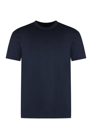 GIVENCHY Navy Blue Men's Ribbed Cotton Crew-Neck T-Shirt