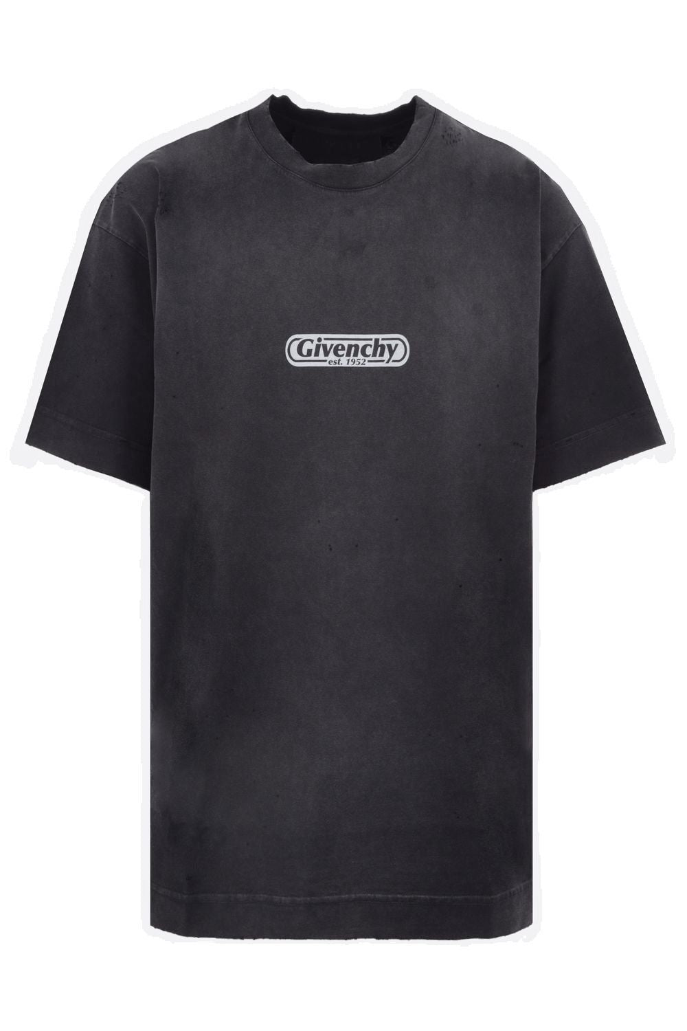 GIVENCHY Men's Black Cotton Short Sleeve T-shirt for FW23