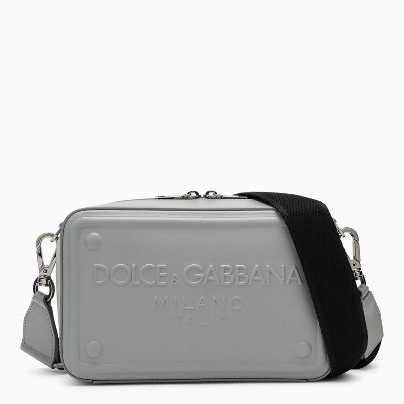 DOLCE & GABBANA Mini Grey Crossbody Bag for Men