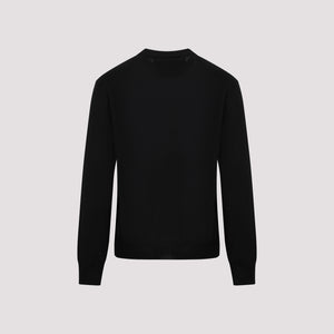 Black Logo-Embroidered Wool Jumper for Men from Givenchy - FW23 Collection