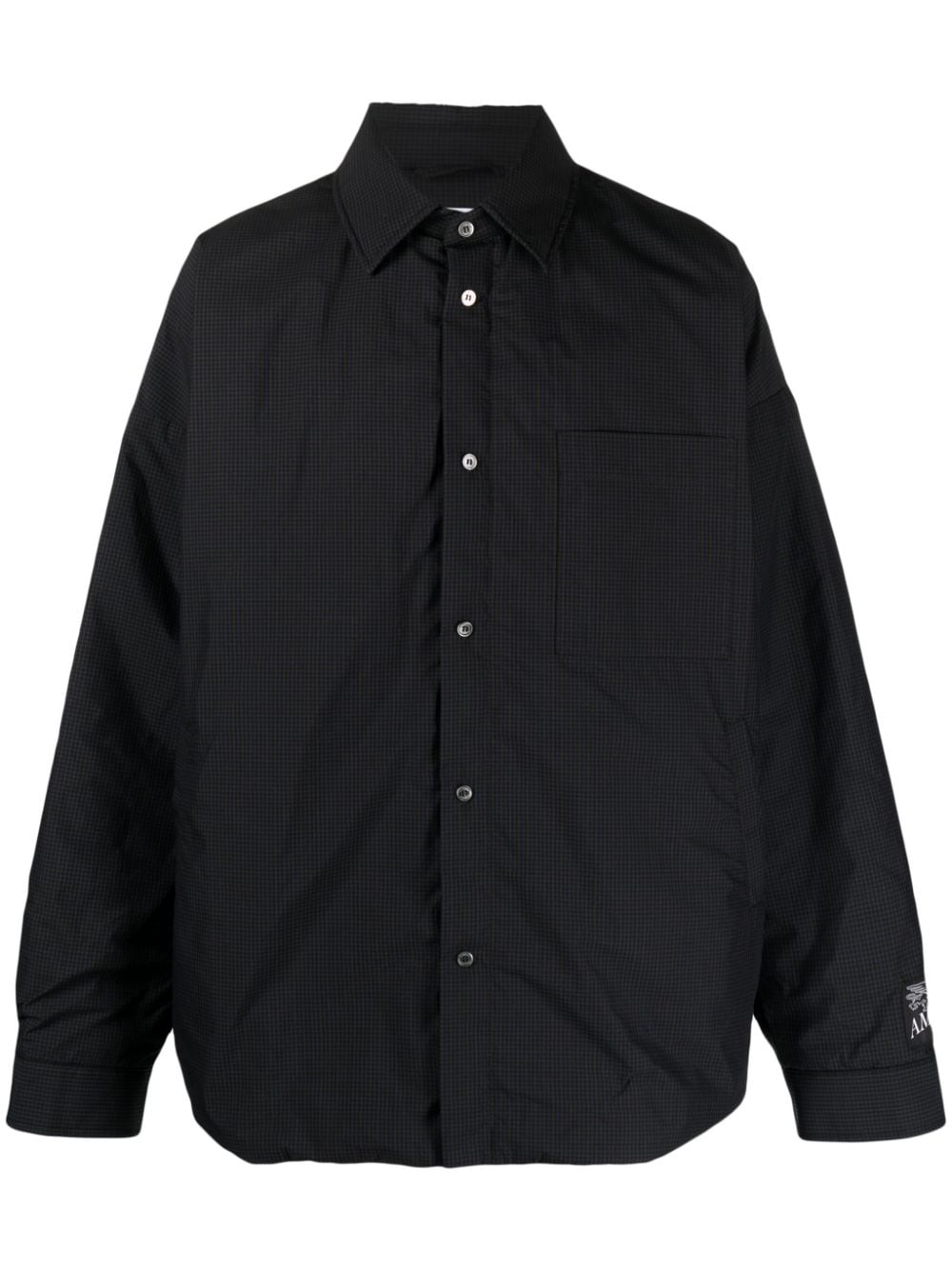 AMBUSH Men's Gingham Check Padded Shirt Jacket