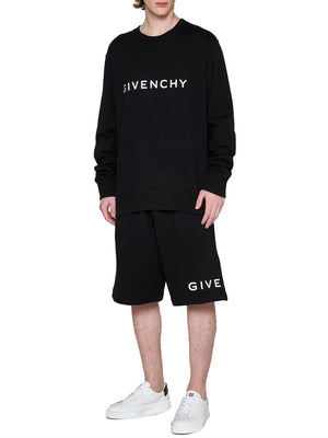 GIVENCHY Slim Fit Black Sweatshirt for Men - SS24 Collection