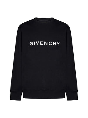 GIVENCHY Mens Black Logo Detail Sweatshirt