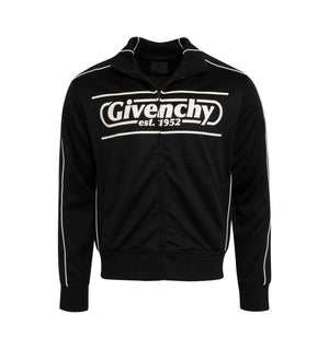 GIVENCHY Men's Black Silky Piping Tracksuit for FW23