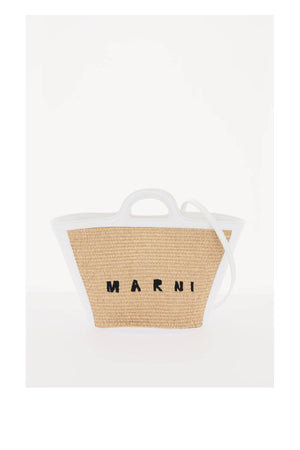 MARNI Mini Tropicalia Raffia Bucket Handbag