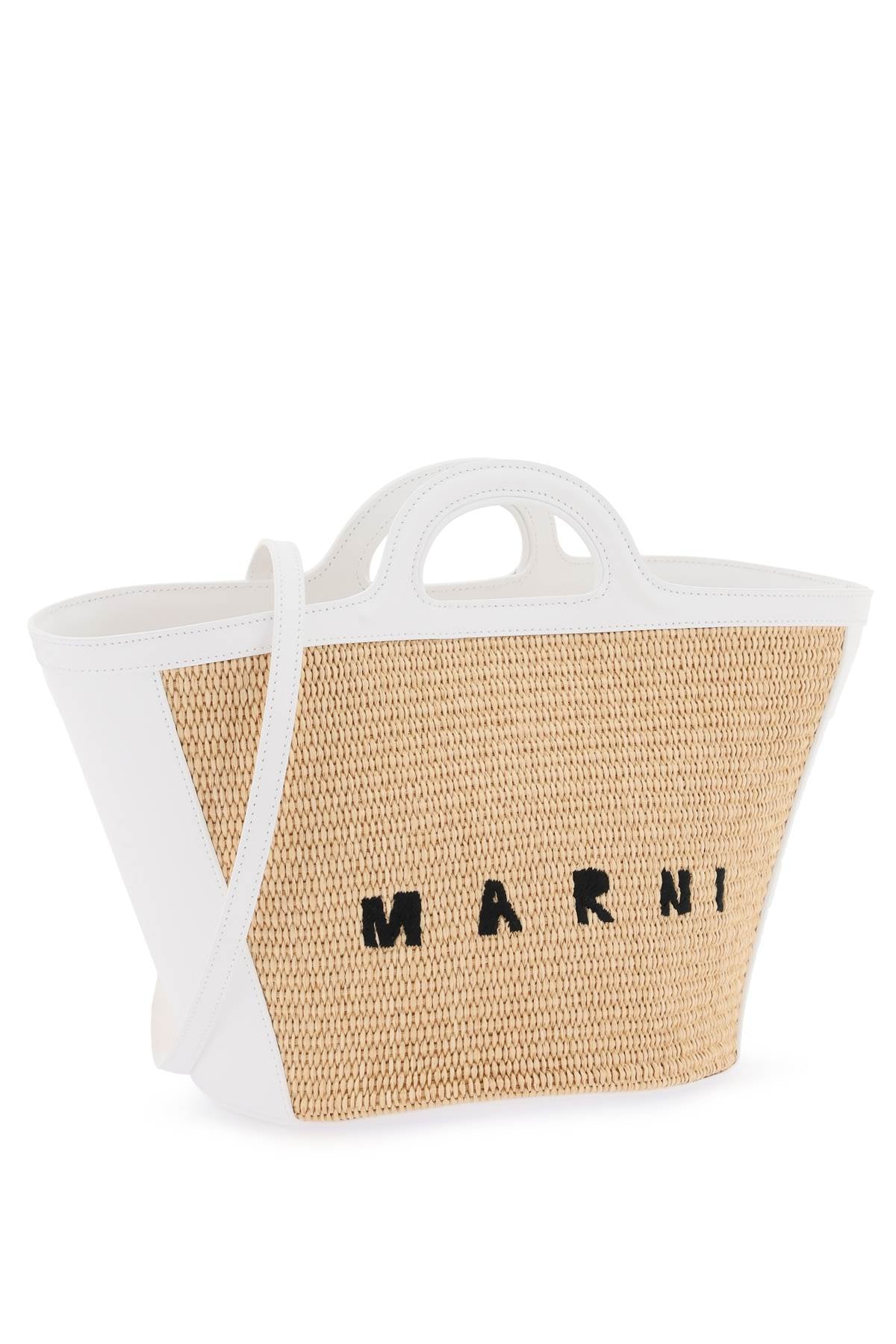 MARNI Mini Tropicalia Raffia Bucket Handbag