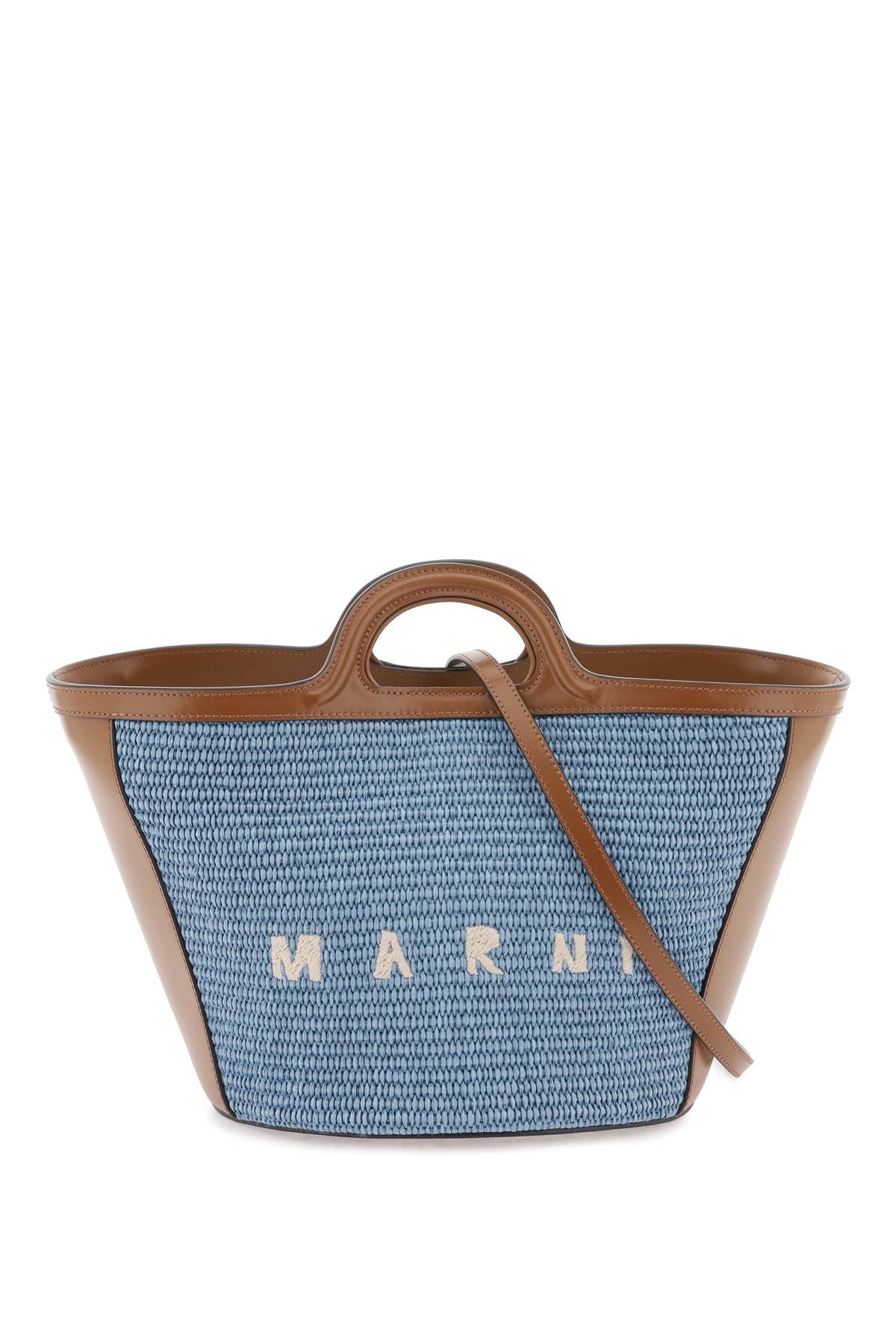 MARNI Mini Tropicalia Raffia Bucket Handbag