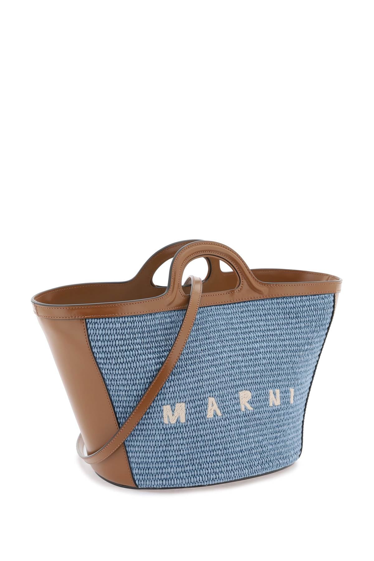 MARNI Mini Tropicalia Raffia Bucket Handbag