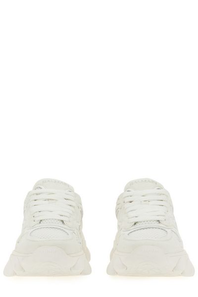 BALMAIN Premium Canvas Lace-Up Sneakers for the Fashionable Woman