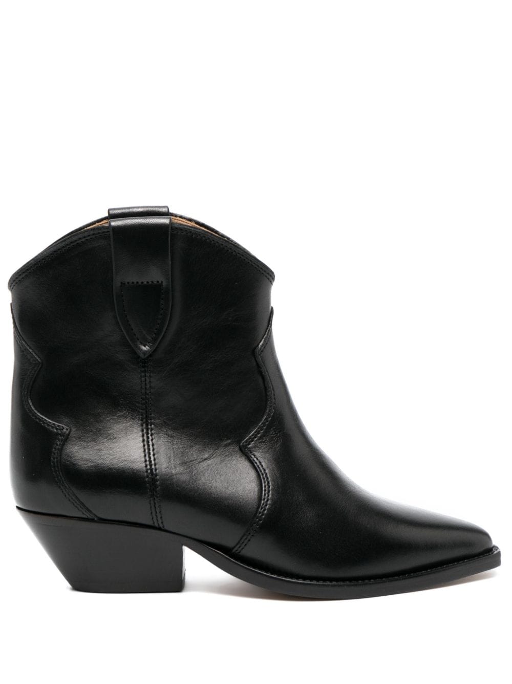 ISABEL MARANT Chic Pointed-Toe Leather Ankle Boots