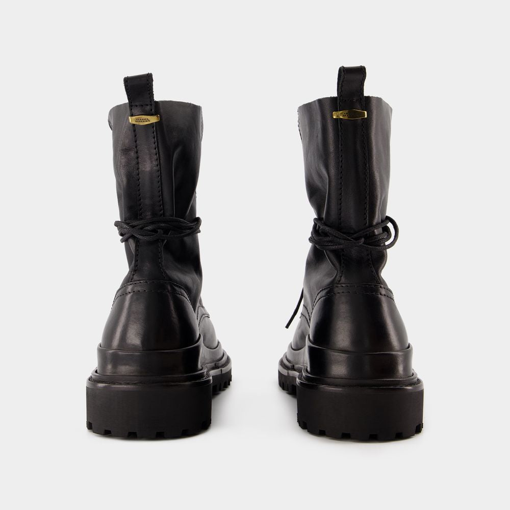 Giày Boots Đen Tuyền Lịch Lãm