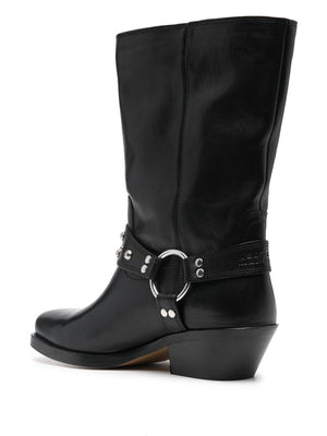 ISABEL MARANT Elegant Black Ankle Boots for Women