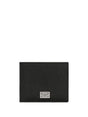 DOLCE & GABBANA Sleek Mini Black Wallet with Logo Emblem