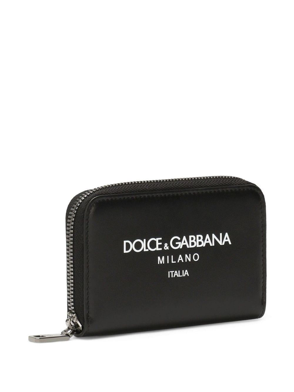 DOLCE & GABBANA Luxury Leather Coin Purse for Men - DG SS24 Collection