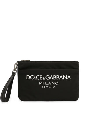 DOLCE & GABBANA 24SS Black Men's Clutch/Pouch Bag