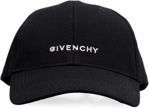 GIVENCHY Stylish Black Men's Cotton Cap for FW23