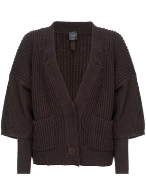 PINKO Chunky Ribbed Wool-Cashmere Sweater